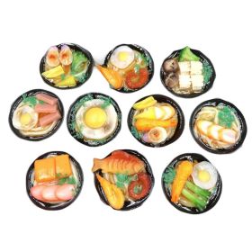 10 Pcs Lamian Noodles Refrigerator Magnets Simulated Food Fridge Magnets Home Kitchen Decor