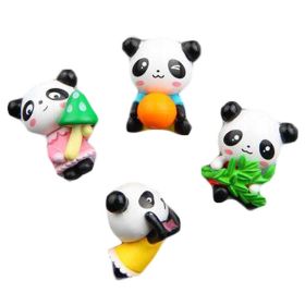 4 Pcs Cute Panda Refrigerator Magnets Kitchen Toy Decor Fridge Magnet Stickers Gift