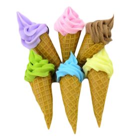 6 Pcs Ice Cream Fridge Magnets Simulated Food Model Refrigerator Magnets Office Magnets Home Decor