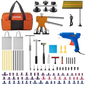 VEVOR Dent Removal Tool, 89 Pcs Paintless Dent Repair Tools, Led Baffle Board Car Dent Repair Kit