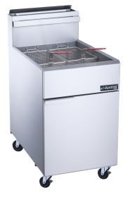 Dukers Commercial Kitchen Fryer With Three Tube Burner (model: DCF3-NG(Natural Gas), Material: Stainless Steel)